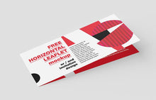 Load image into Gallery viewer, Free 5 x Horizontal DL Leaflet Mockup

