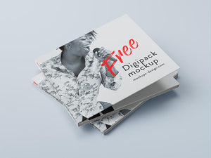 Free 6-Panel Digipack Mockup CD or DVD Cover