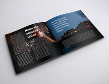Load image into Gallery viewer, Free Black Square Brochure Mockup Set in 7 Angles
