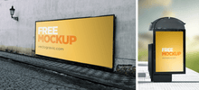 Load image into Gallery viewer, Free Clean Outdoor Sign Mockups
