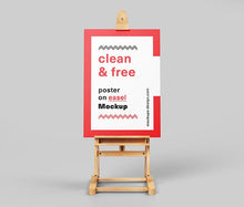 Load image into Gallery viewer, Free Poster on Easel Station Mockup
