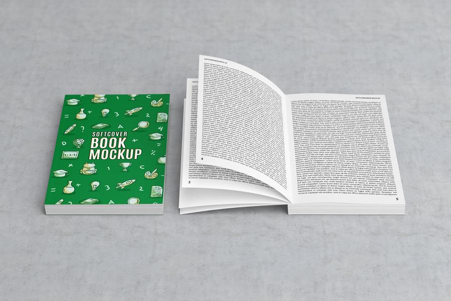 Free White Opened Softcover Book PSD Mockup – creativeboosterko.net