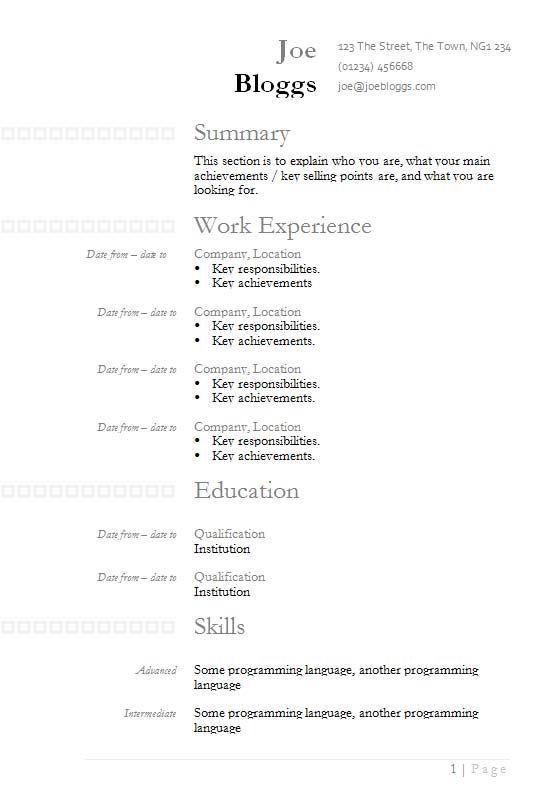 free downloadable cv templates microsoft word free downloadable cv templates microsoft word
