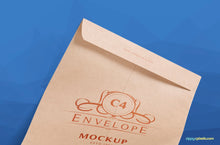 Load image into Gallery viewer, Free 2 C4 Envelope Mockup PSDs
